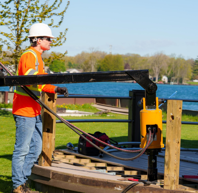 Precision Helical Pier Installation in Southern Ontario
